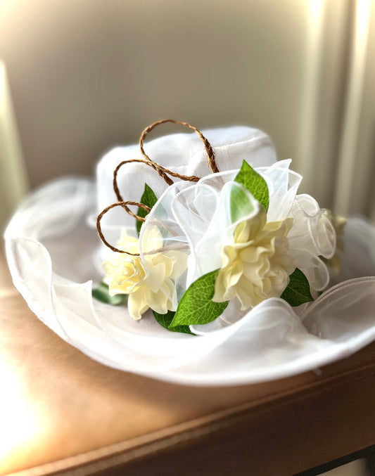 **Mesh Hat (gardenia)**